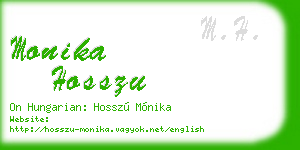 monika hosszu business card