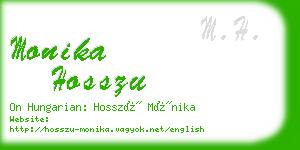 monika hosszu business card